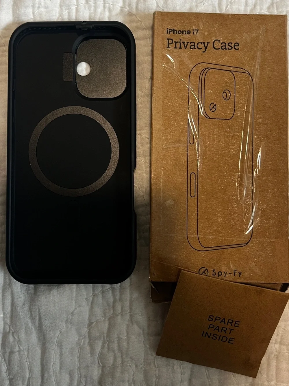 Spy-Fy IPhone 17 Privacy Case Front And Rear Camera Covers 998-lb3)